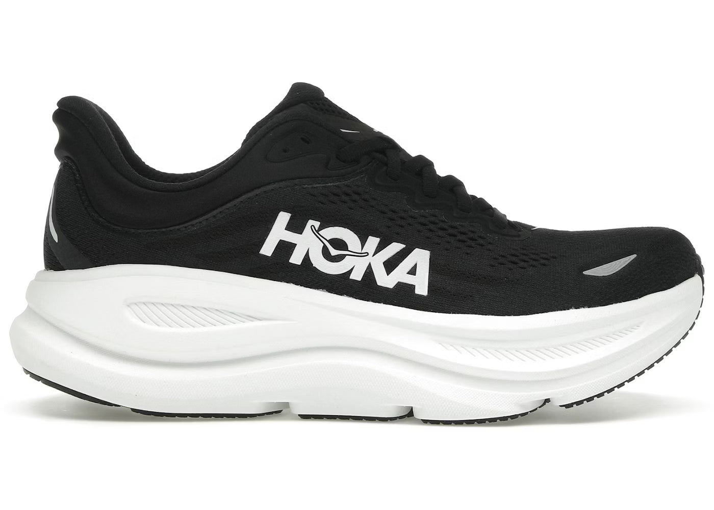 Hoka One One Bondi 9 Black White POS