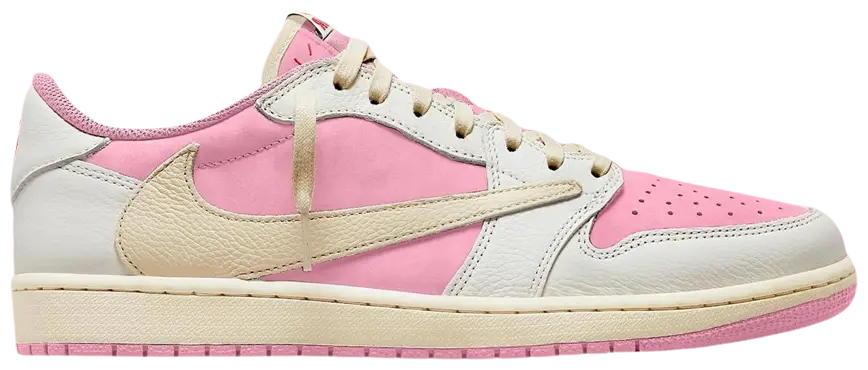 Travis Scott x Air Jordan 1 Retro Low OG 'Muslin Pink' POS