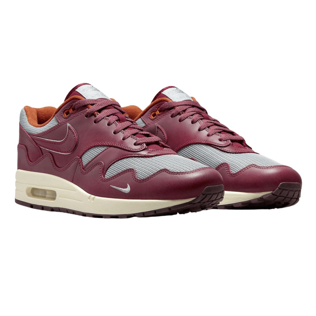 Nike Air Max 1 Patta Waves Rush Maroon (with Bracelet)