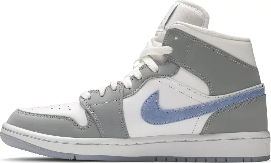 Jordan 1 Mid Wolf Grey Aluminum (Women's)