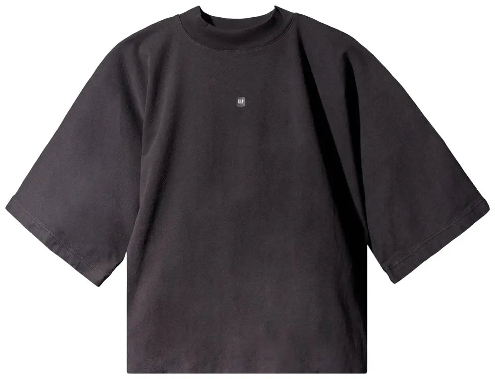 Yeezy Gap Engineered by Balenciaga Cropped Logo No Seam Tee 'Black'