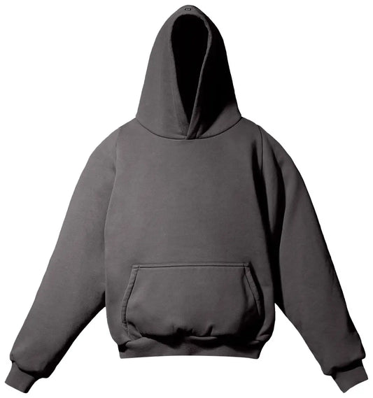 Yeezy Gap Engineered by Balenciaga Logo Shrunken Hoodie 'Dark Grey'
