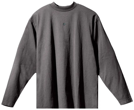 Yeezy Gap Engineered by Balenciaga Logo Long-Sleeve Tee 'Dark Grey'