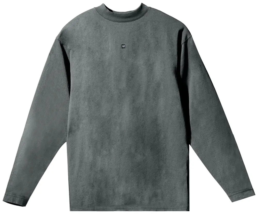 Yeezy Gap Engineered by Balenciaga Logo Long-Sleeve Tee 'Dark Green'