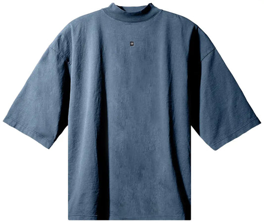 Yeezy Gap Engineered by Balenciaga Logo 3/4 Sleeve Tee 'Dark Blue'