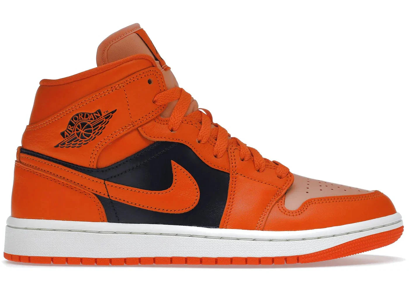 Jordan 1 Mid SE Rush Orange Crimson Bliss (W)