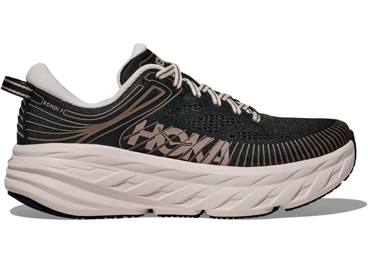 Hoka One One Bondi 7 Black Rose Cream (Women's) POS