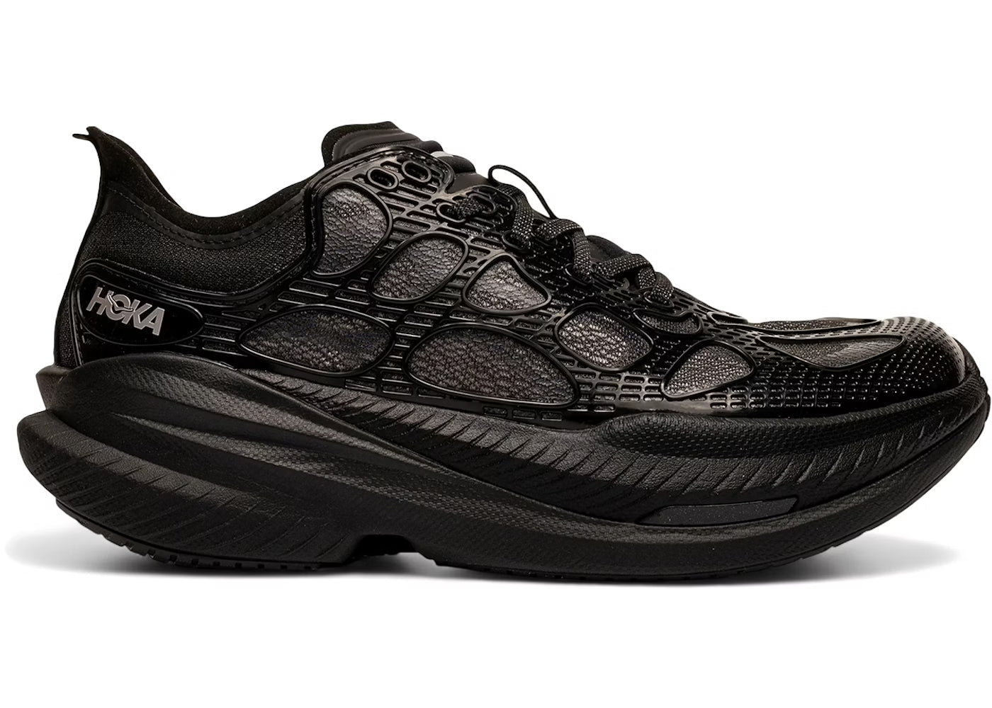 Hoka One One Mach X Caged Black Midnight Blue POS