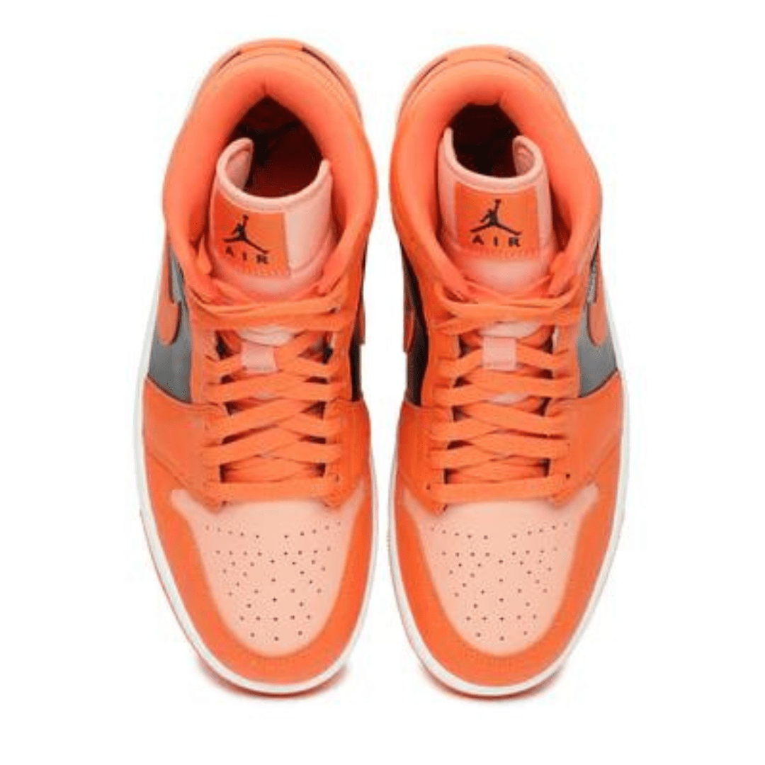 Jordan 1 Mid SE Rush Orange Crimson Bliss (W)