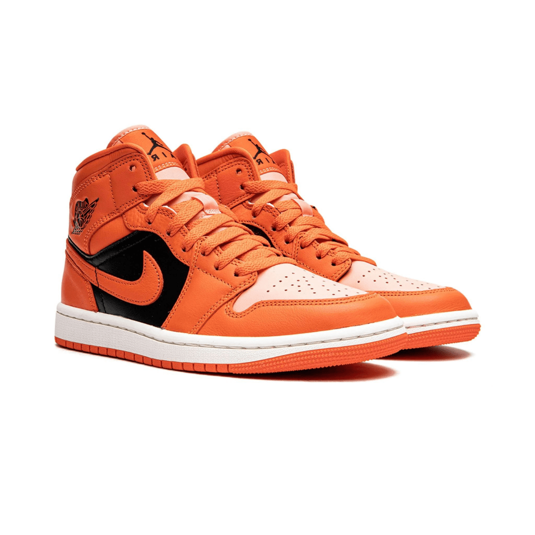 Jordan 1 Mid SE Rush Orange Crimson Bliss (W)