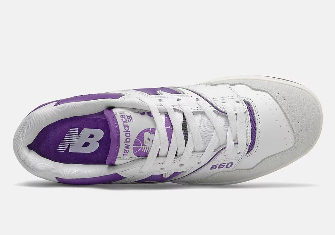 New Balance 550 White Purple
