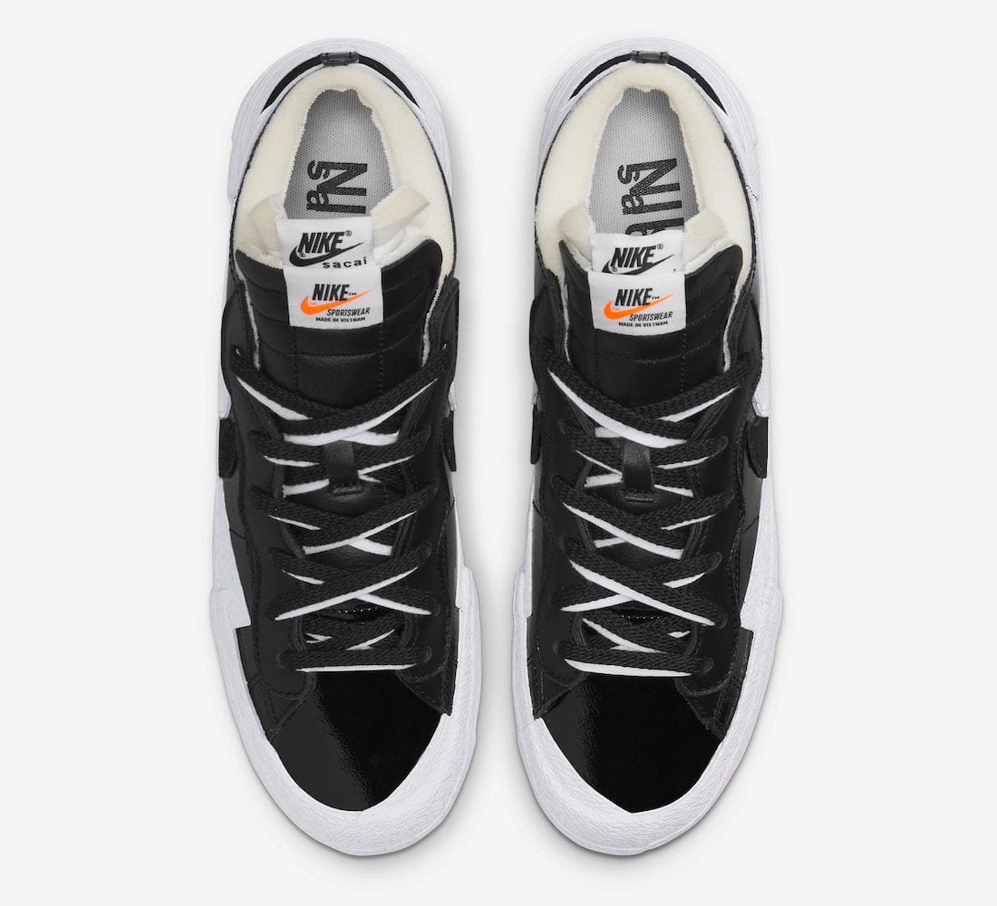Nike Blazer Low Sacai Black Patent Leather