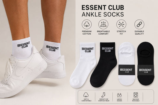 Essent Club Socks (3 Pack for $12) POS