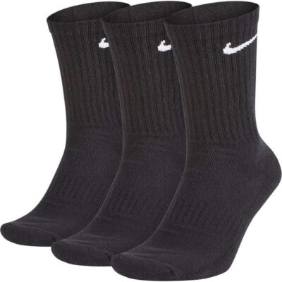 Nike Everyday Cushion Crew Socks Black 3 Pack POS